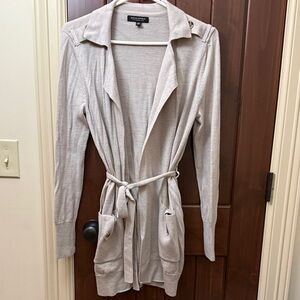 Banana Republic Taupe Wool Cardigan Sweater